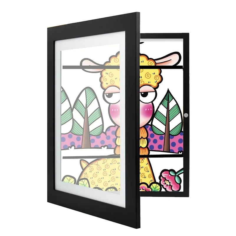 Kids Art Frame – Oak and Coral