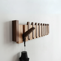 Kleshenger MelodiaWood Coat Hooks - Music-Inspired Wall Organizer