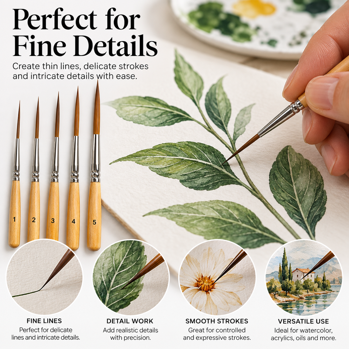 Long Liner Detail Brush Set