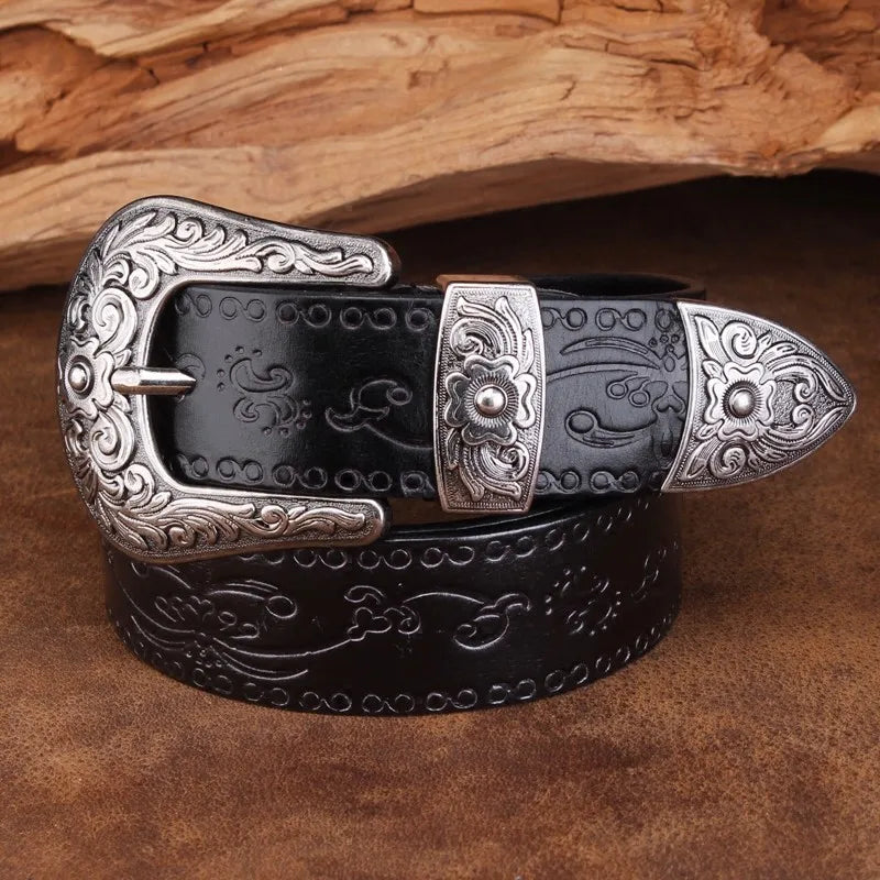 Marisol Western Belt | Oak & Coral