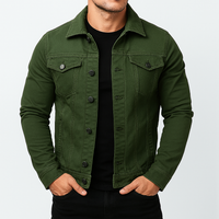 Men's Casual Solid Denim Jacket