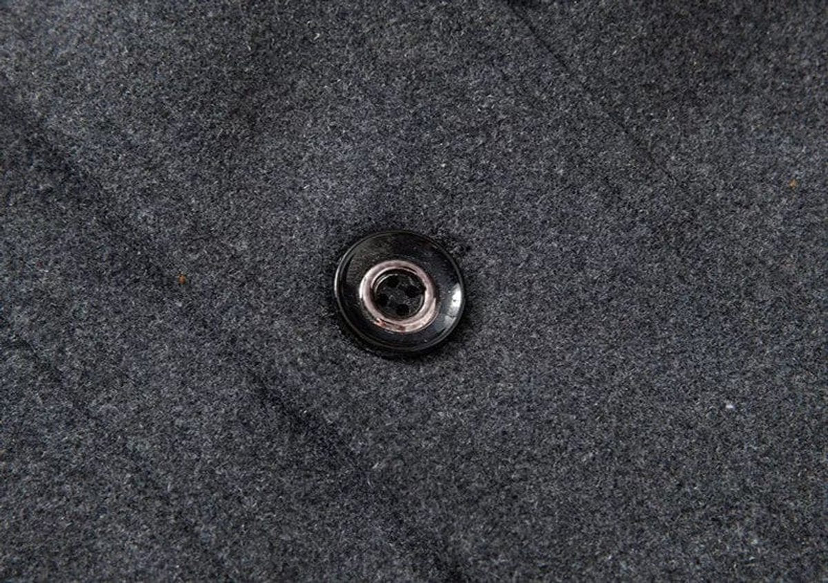 Men's Double-Layer Wool Winter Overcoat with Knit Collar