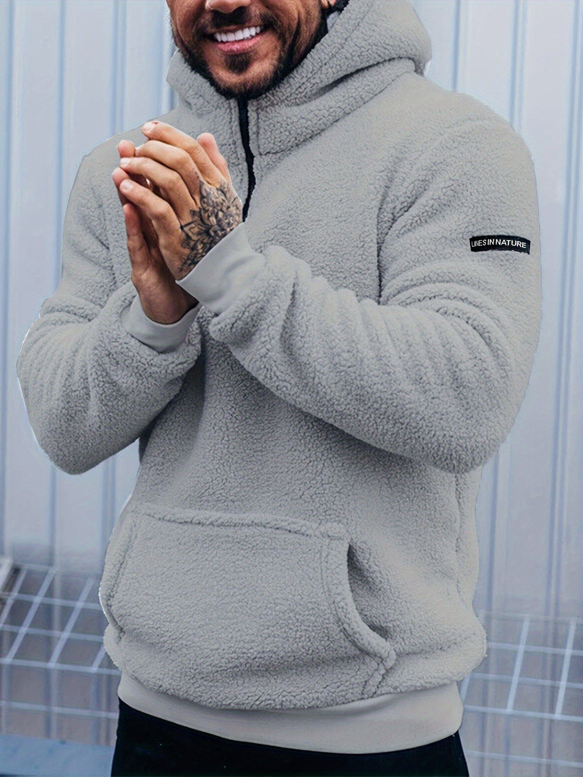 Men's Plush Zip Hoodie