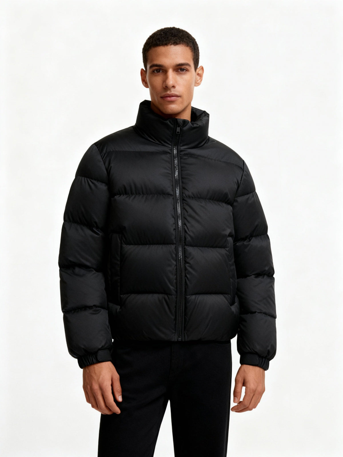 Men's Puffer Jacket Made of Duck Feathers with Warmth & Hood | Oak & Coral