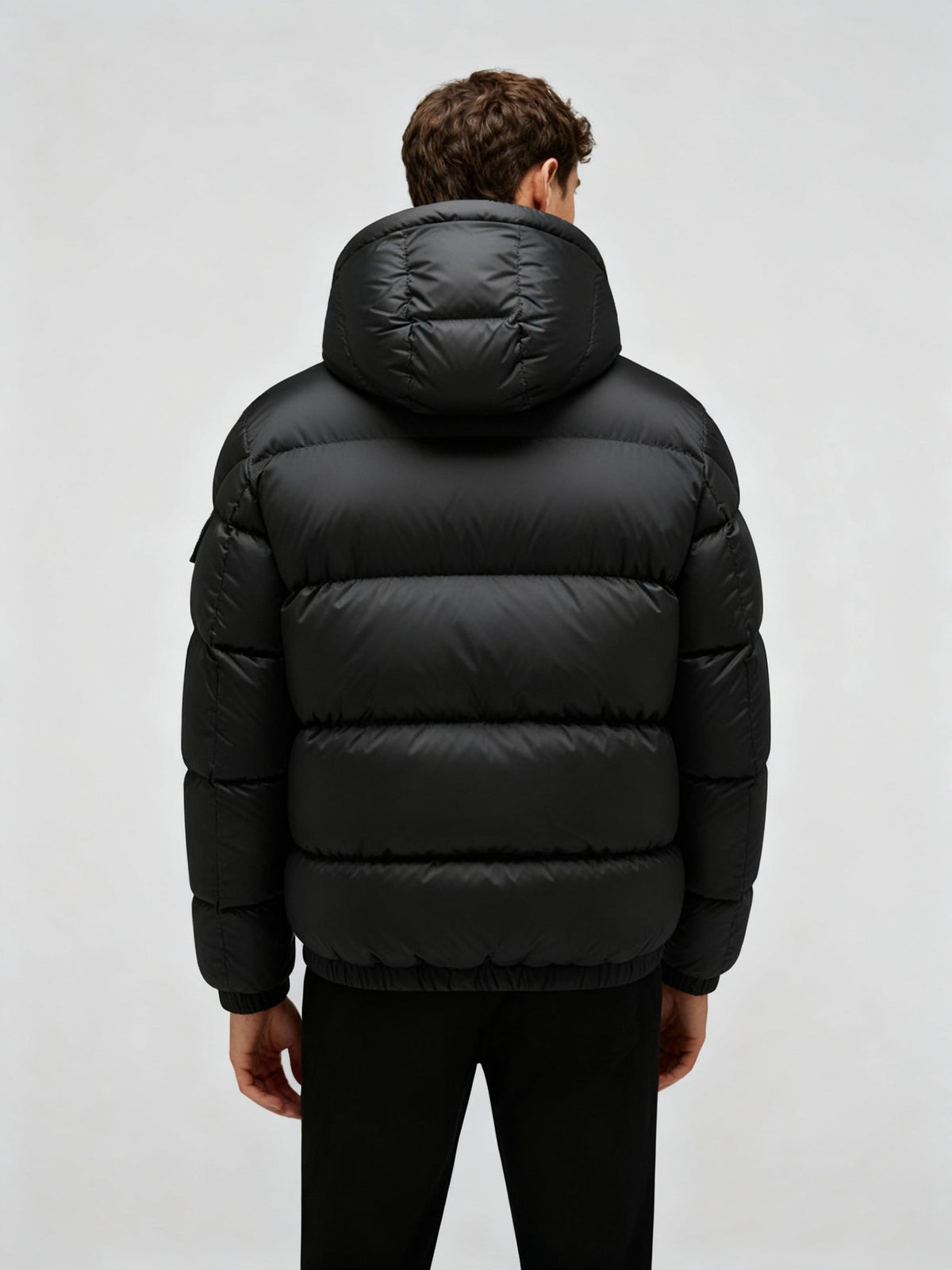 Men's Puffer Jacket Made of Duck Feathers with Warmth & Hood | Oak & Coral