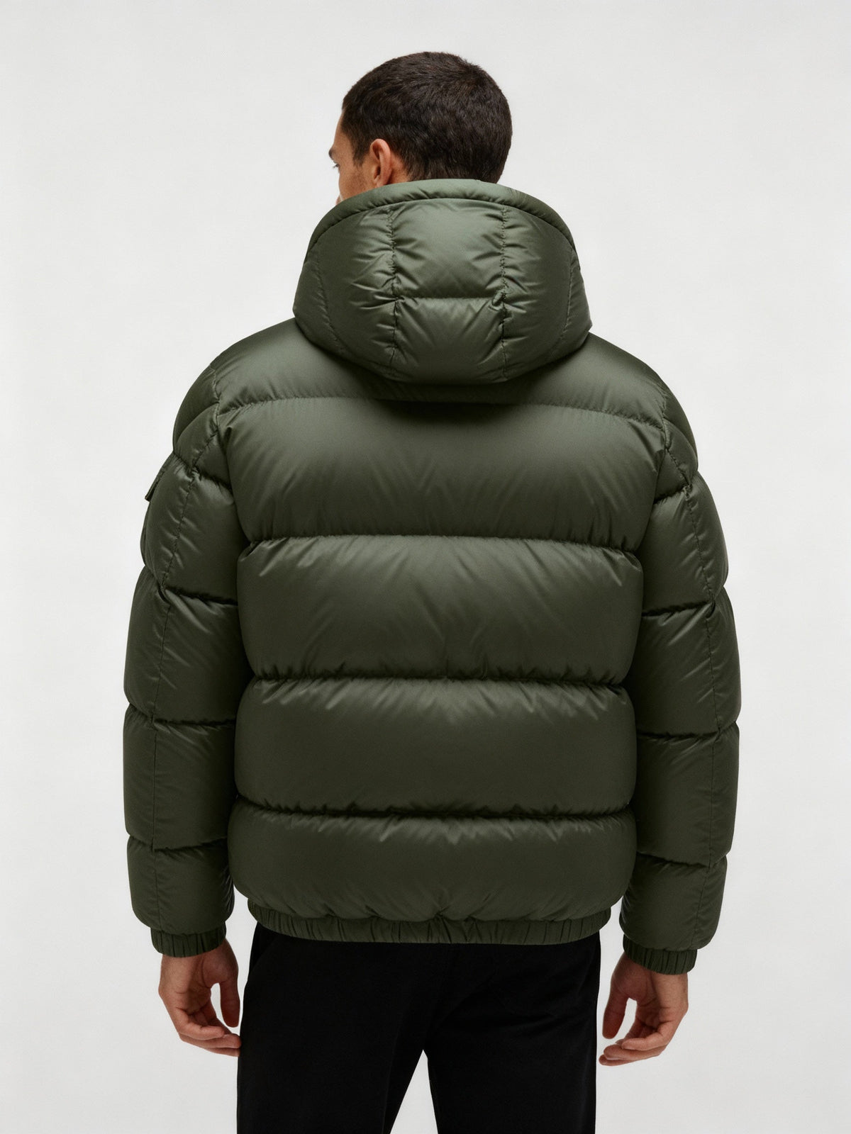 Men's Puffer Jacket Made of Duck Feathers with Warmth & Hood | Oak & Coral