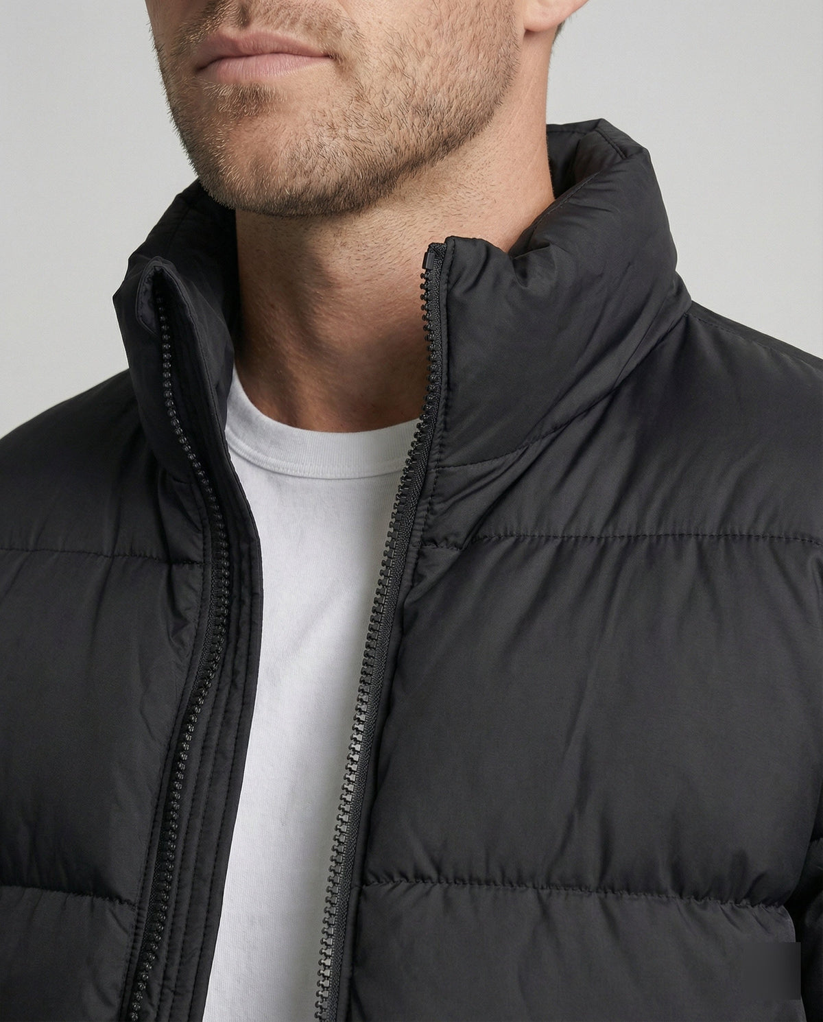Men's Puffer Jacket Made of Duck Feathers with Warmth & Hood | Oak & Coral