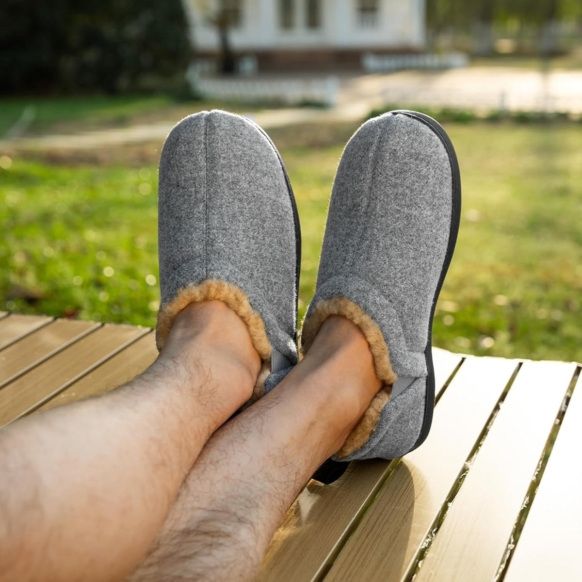 Men's Warm Winter Slippers - Noah