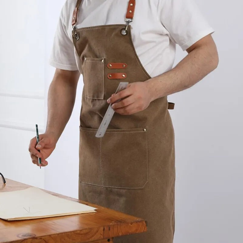 Men's Work Apron with Adjustable Strap
