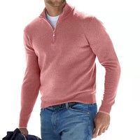 Men's Zip V-Neck Pullover – Style and Comfort