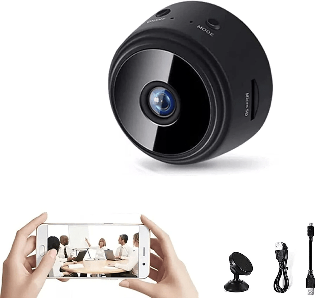 MINICAM 1080P - Compact security camera with night vision & app control