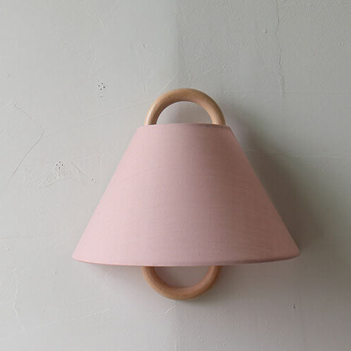 Modern Solid Wood Pleated Semi-Circle 1-Light Wall Sconce