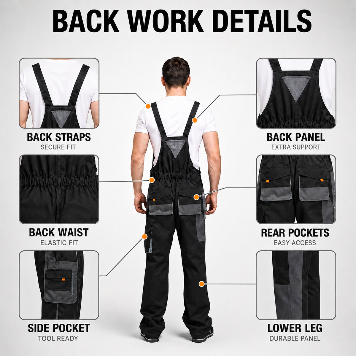 Multi-Pocket Work Overall