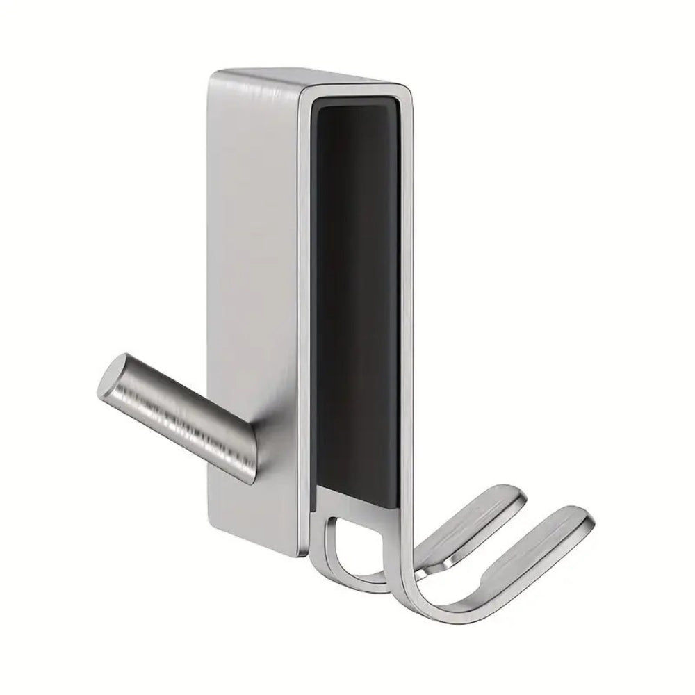 On Glass Stainless Shower Door Hooks