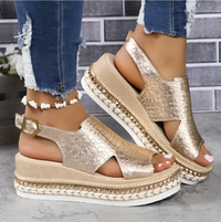 Oak & Coral | Women's Elevated Orthopedic Platform Sandals