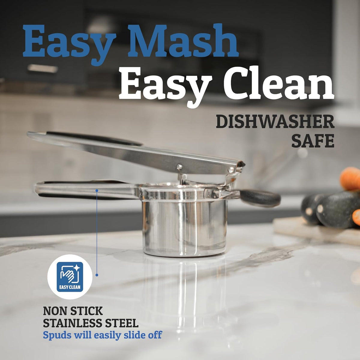 Perfect Mashed Potatoes: Heavy Stainless Steel Potato Masher
