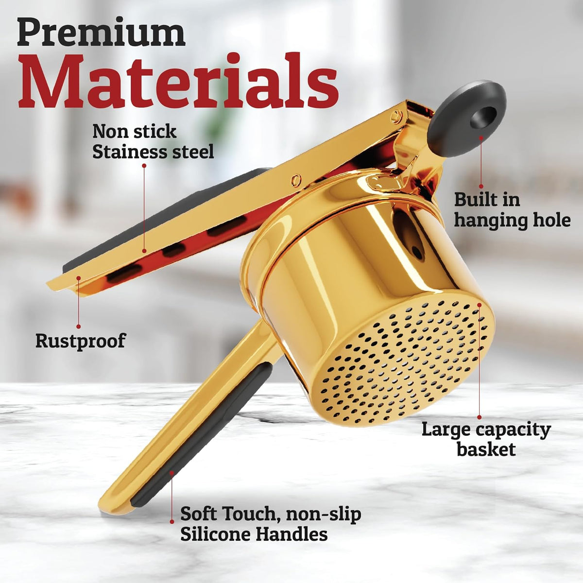 Perfect Mashed Potatoes: Heavy Stainless Steel Potato Masher