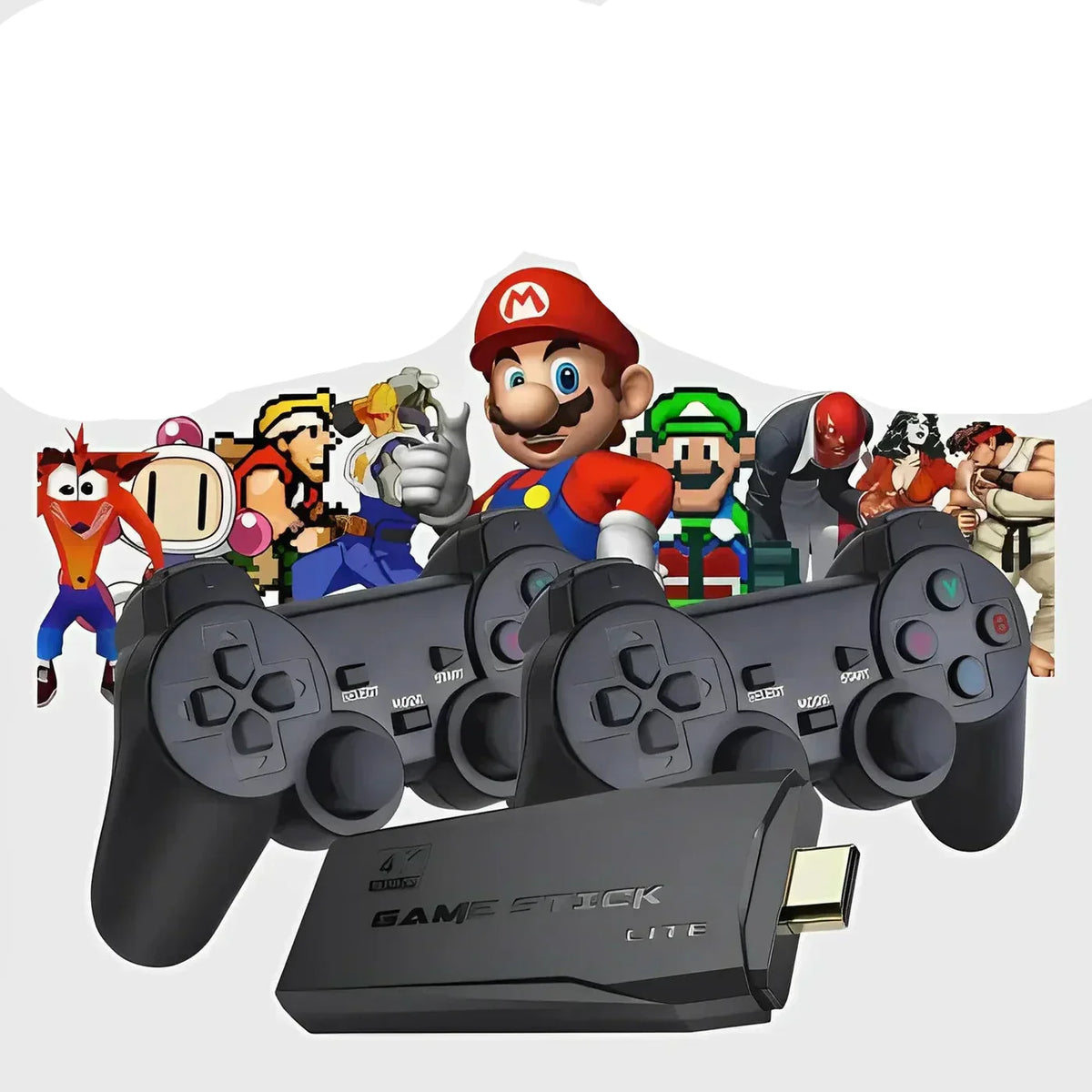 PixelDrive 64gb: Original with 2 controllers - Over 20,000 games from Mario to Pokémon
