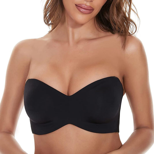 Seamless women's plus-size bra – adjustable straps, back closure, ultra-soft comfort for everyday wear