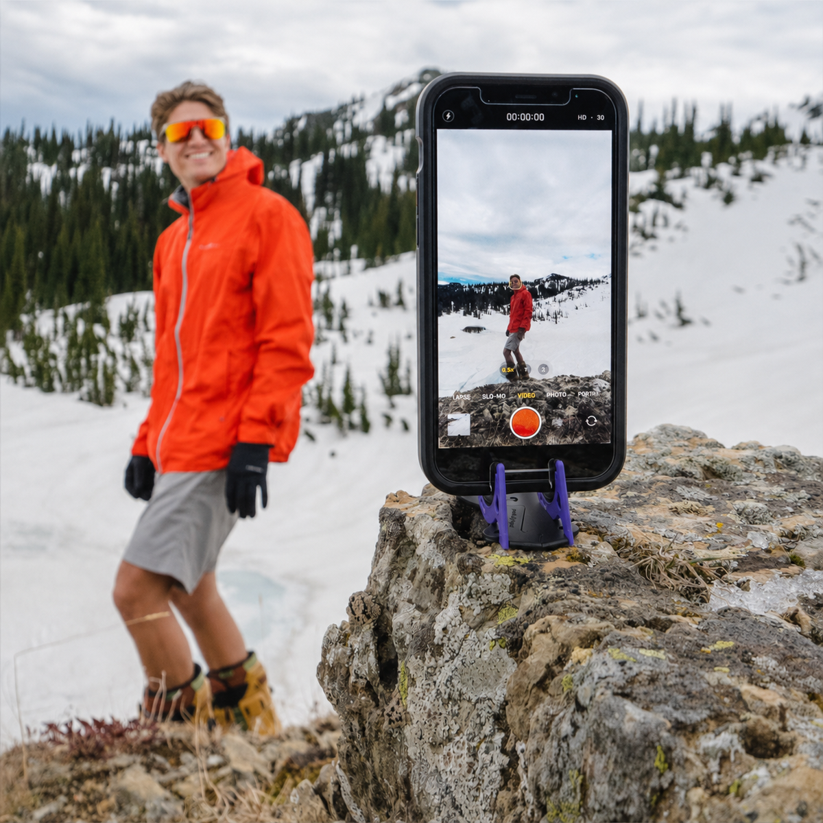 Oak & Coral | Pocket-Sized Phone Stand for Photos - SnapFold - Image 2