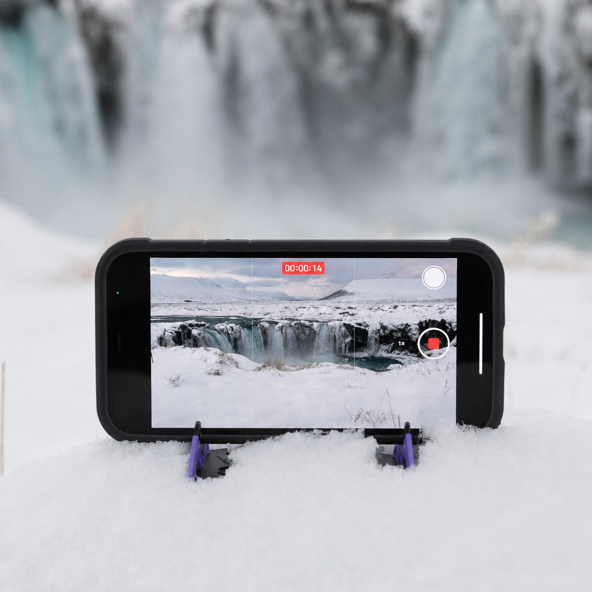 Oak & Coral | Pocket-Sized Phone Stand for Photos - SnapFold - Image 2