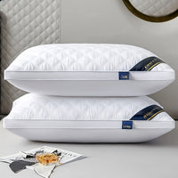 Hotel Comfort Pillow Set - 2 Hypoallergenic 3D Pillows