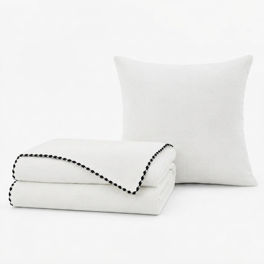 Textured Water-Repellent Sofa Throw