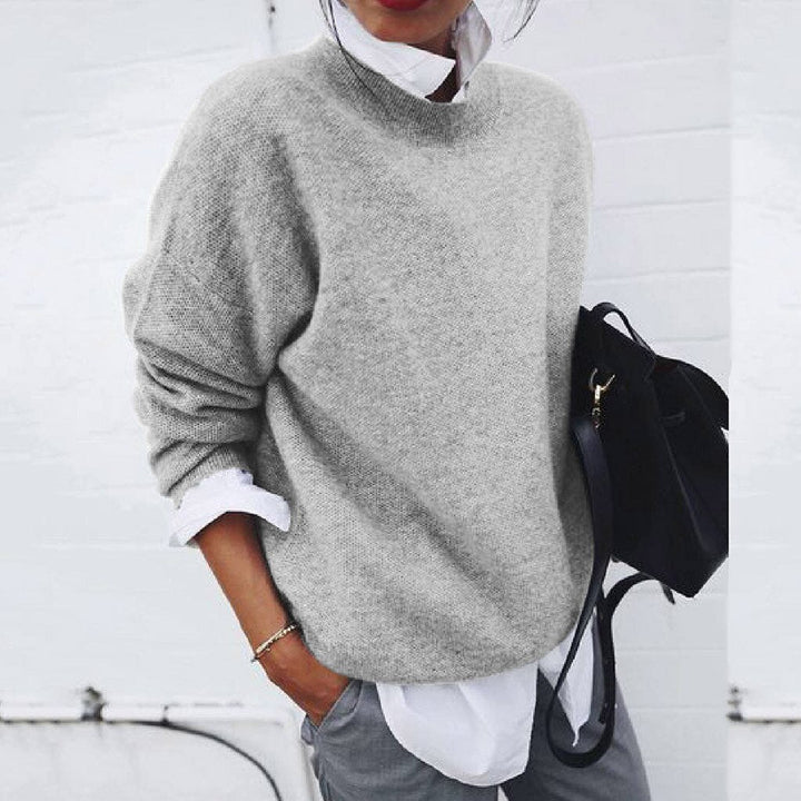 The Soft and Warm Oak & Coral Sweater