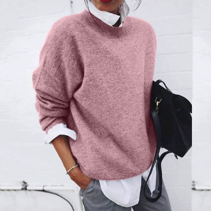The Soft and Warm Oak & Coral Sweater