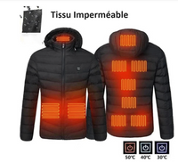 Heated Puffer Jacket - Unisex, Battery Free