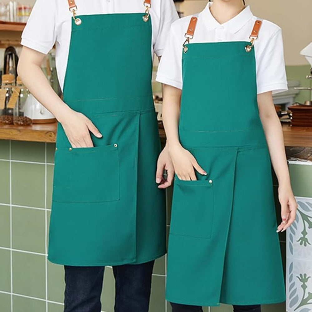 Unisex Split Skirt Apron with Pockets