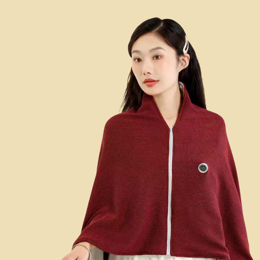 USB Heated Shawl Wrap — Fast-Warming Wearable Blanket