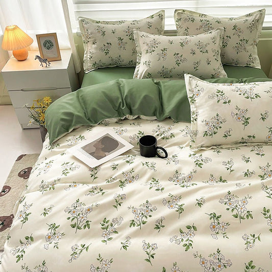 Vintage Chamomile Flower Bedding Set