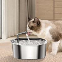 Stainless Steel Pet Drinking Fountain | 3.2L Capacity