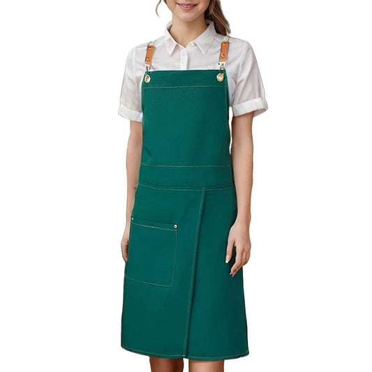 Waterproof Canvas Split-Leg Apron with Pockets