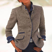 Women's Long Sleeve Button Jacket