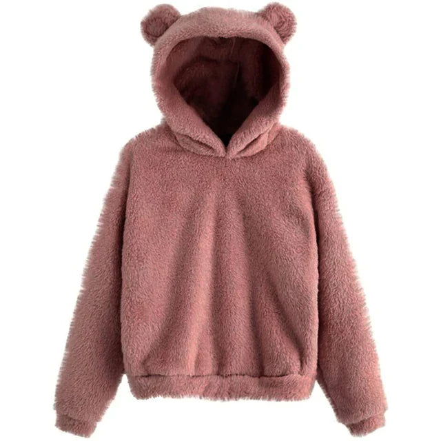 Women's Hoodie with Bunny Ears - Soft and Stylish Design