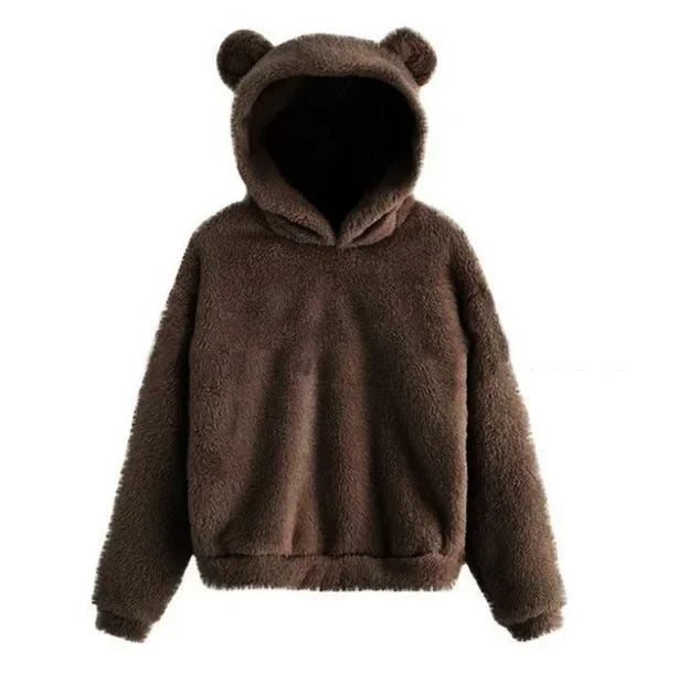 Women's Hoodie with Bunny Ears - Soft and Stylish Design