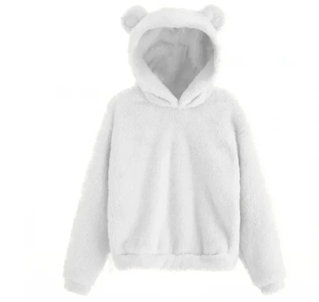 Women's Hoodie with Bunny Ears - Soft and Stylish Design