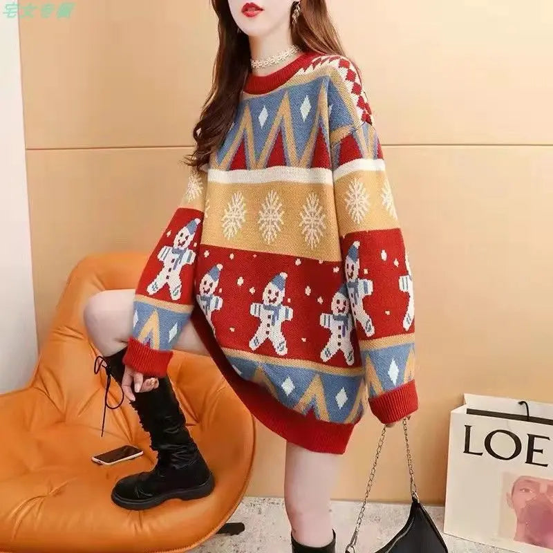 Women's Loose Oversized Christmas Sweater