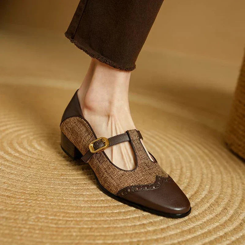 Women's Minimalist Buckle-Strap Mary Jane Loafers