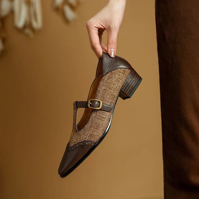 Women's Minimalist Buckle-Strap Mary Jane Loafers