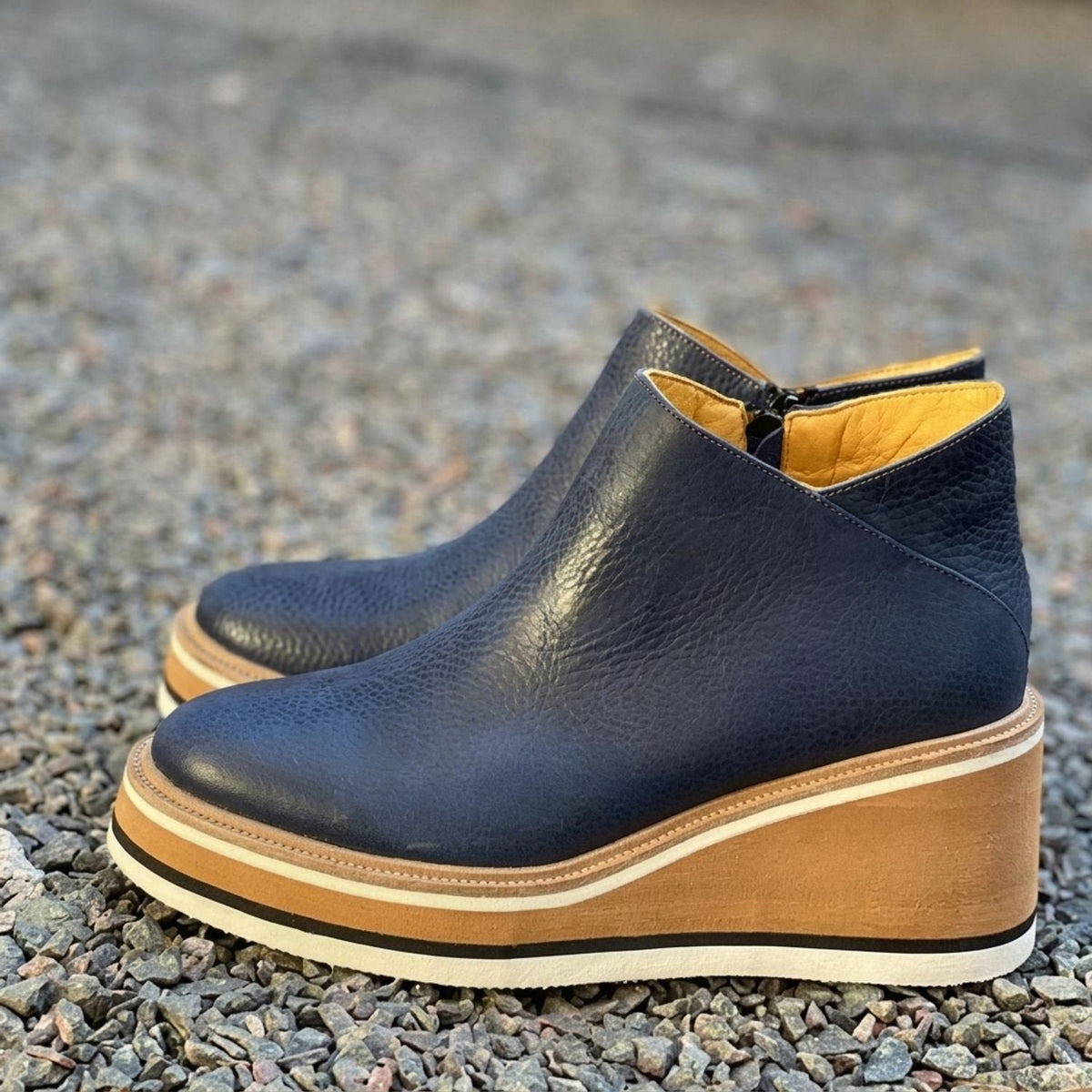 Women's Platform-Wedge Side-Zip Ankle Boots